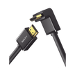 Cable HDMI 2.0  en Angulo de 90°  / 2 m / 4K@60Hz / HDR / 3D / HEC (Canal Ethernet HDMI) / ARC (Canal de Retorno de Audio / CEC / 32 canales de Audio / HDCP 2.2 / Dolby Atmos / 18 Gbps / Blindaje Múltiple