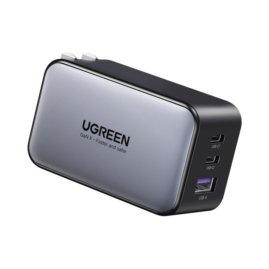 Cargador UGREEN Nexode 65W GaN con 3 Puertos USB-C y USB-A