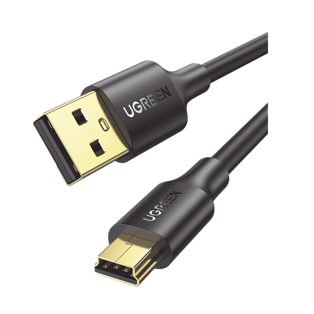 Cable USB-A a Mini USB de 1 Metro | Datos y Carga 480 Mbps | Compatible con Disco Duro Externo, Cámara Digital, GoPro y Control PS3