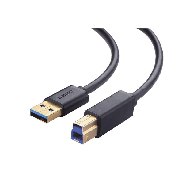 Cable USB 3.0 Tipo A a Tipo B de 2 Metros | Macho a Macho | Para Impresoras, Escáneres, Pianos y Barras de Sonido | Plug & Play | Compatibilidad Universal