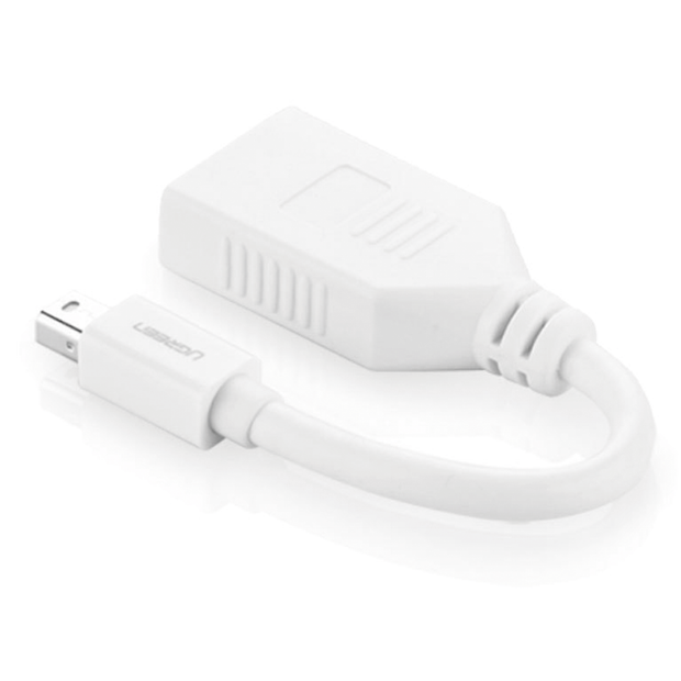 Adaptador Mini DisplayPort a DisplayPort 4K | Compatible con Thunderbolt 2 | DP 1.2 | Cable Convertidor de 15 cm | Color Blanco