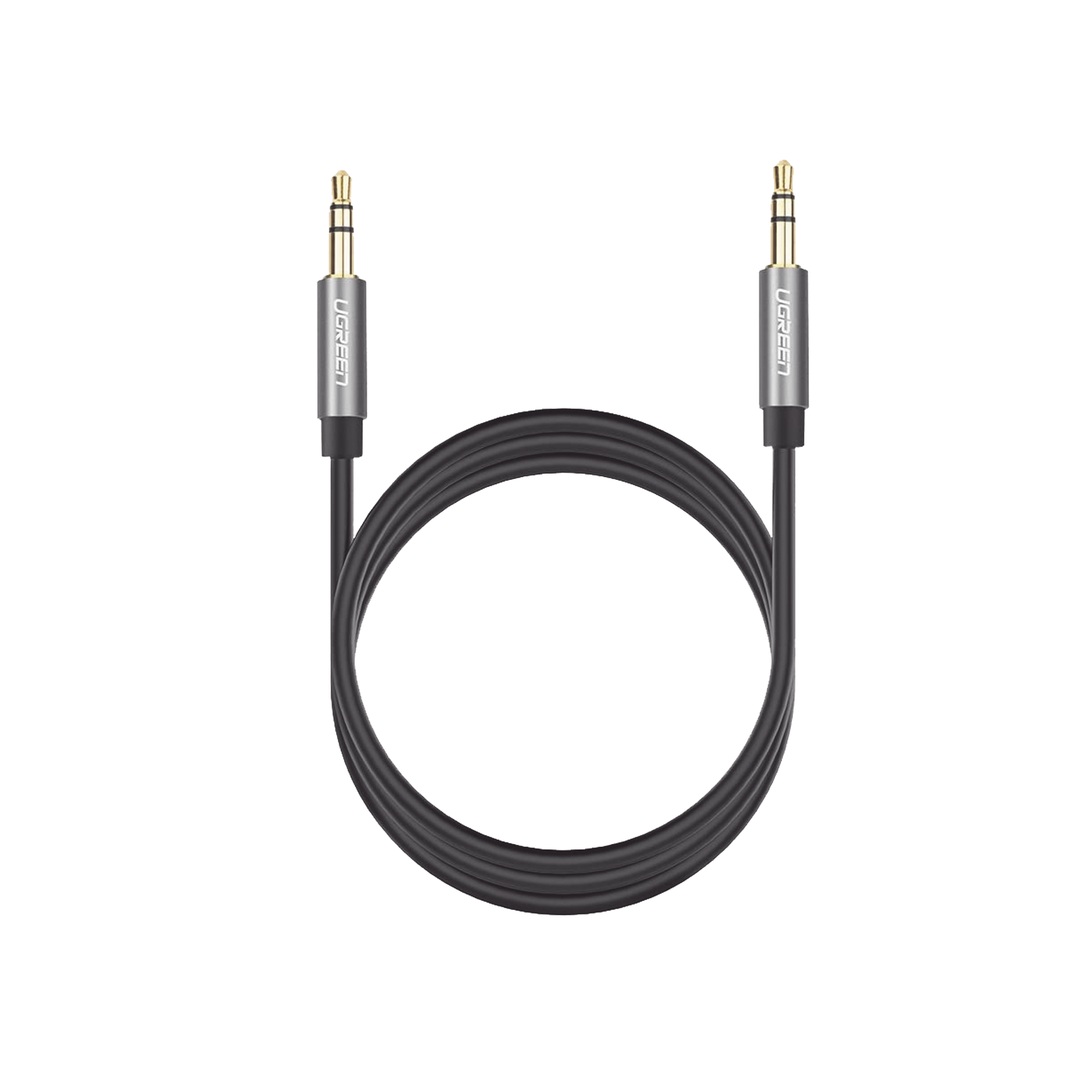 Cable Auxiliar de Audio 3.5 mm de 2 Metros | Macho a Macho | Conectores Chapados en Oro | Sonido Hi-Fi | Compatible con Celular, Auto, Bocinas y Audífonos | Color Negro