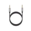 Cable Auxiliar de Audio 3.5 mm de 2 Metros | Macho a Macho | Conectores Chapados en Oro | Sonido Hi-Fi | Compatible con Celular, Auto, Bocinas y Audífonos | Color Negro
