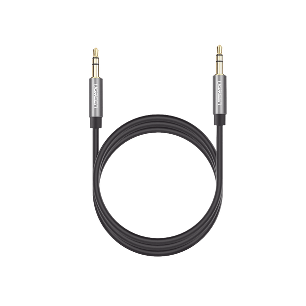 Cable Auxiliar de Audio 3.5 mm de 2 Metros | Macho a Macho | Conectores Chapados en Oro | Sonido Hi-Fi | Compatible con Celular, Auto, Bocinas y Audífonos | Color Negro