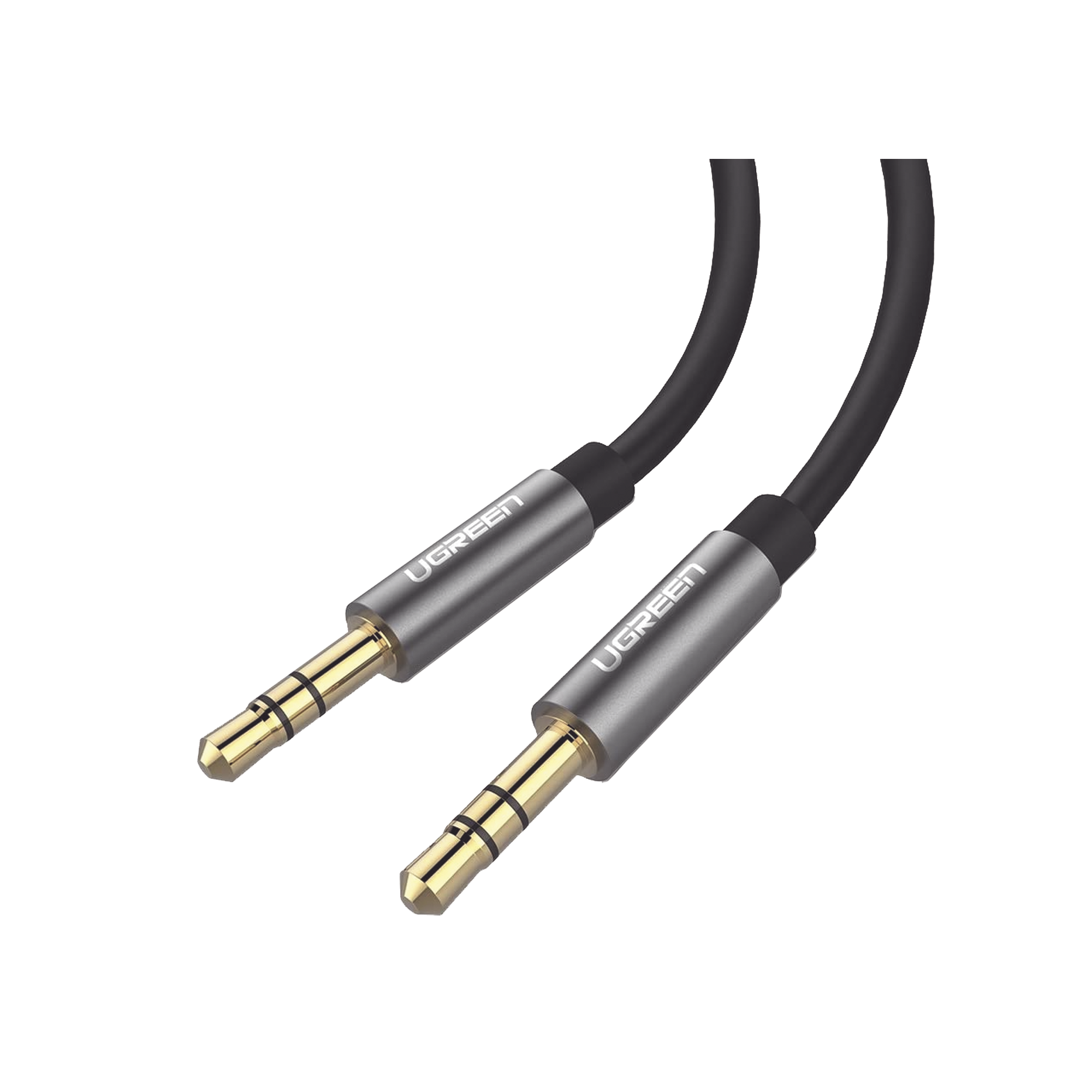 Cable Auxiliar de Audio 3.5 mm de 2 Metros | Macho a Macho | Conectores Chapados en Oro | Sonido Hi-Fi | Compatible con Celular, Auto, Bocinas y Audífonos | Color Negro