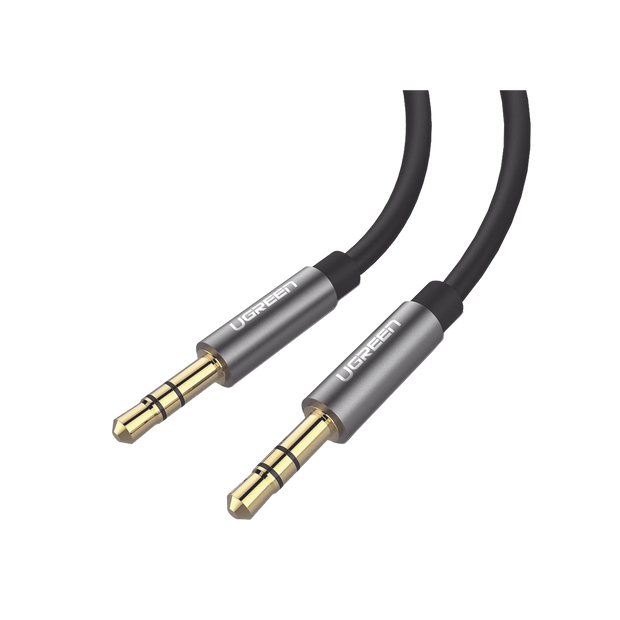 Cable Auxiliar de Audio 3.5 mm de 2 Metros | Macho a Macho | Conectores Chapados en Oro | Sonido Hi-Fi | Compatible con Celular, Auto, Bocinas y Audífonos | Color Negro