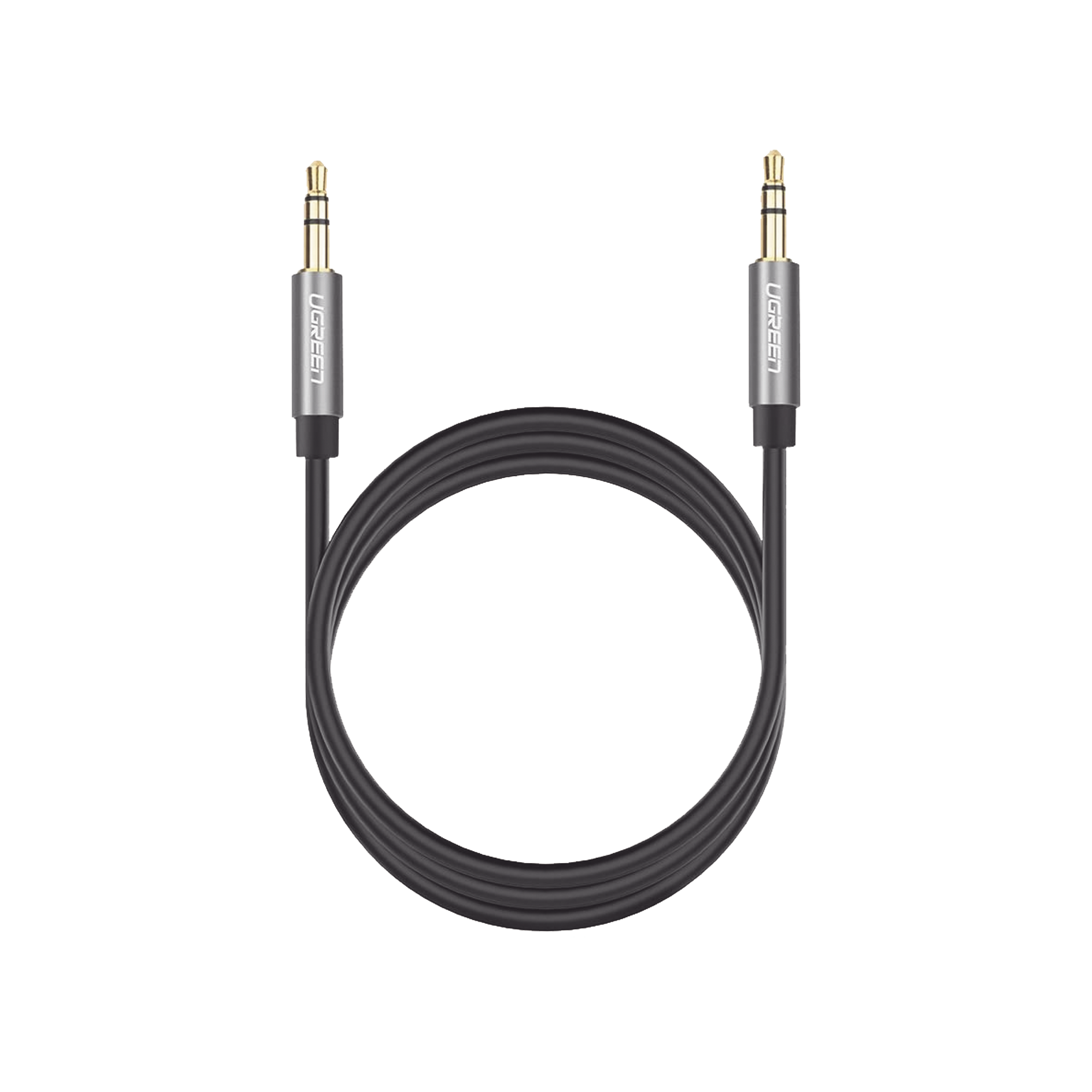 Cable Auxiliar de Audio 3.5 mm de 5 Metros | Macho a Macho | Carcasa de Aluminio | Cubierta Flexible de TPE | Ideal para Celular, Bocinas, Auto y Audífonos | Color Negro