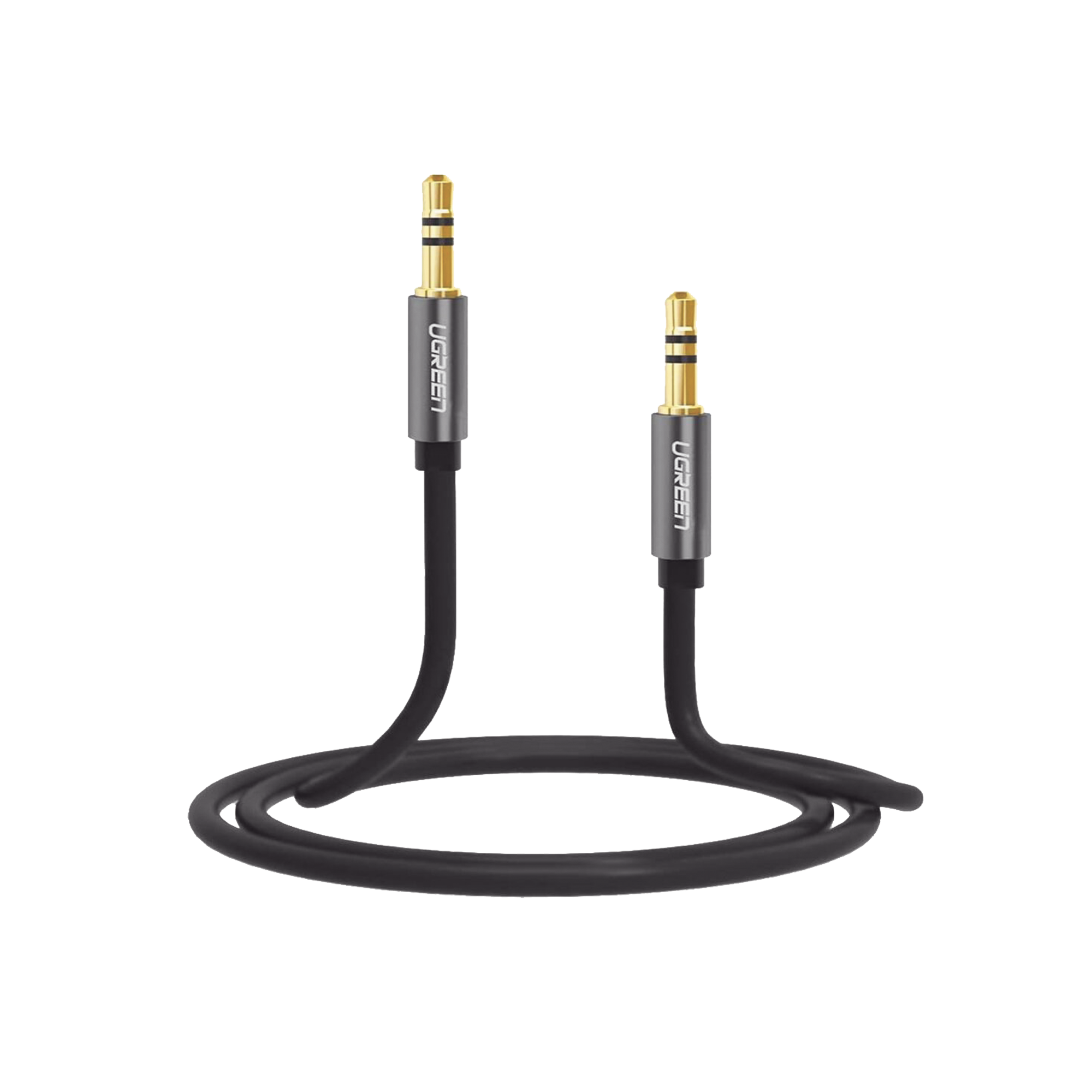 Cable Auxiliar de Audio 3.5 mm de 5 Metros | Macho a Macho | Carcasa de Aluminio | Cubierta Flexible de TPE | Ideal para Celular, Bocinas, Auto y Audífonos | Color Negro