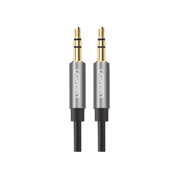 Cable Auxiliar de Audio 3.5 mm de 5 Metros | Macho a Macho | Carcasa de Aluminio | Cubierta Flexible de TPE | Ideal para Celular, Bocinas, Auto y Audífonos | Color Negro