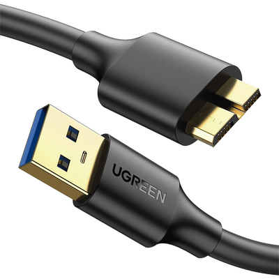 Cable Adaptador USB-A 3.0 a Micro USB 3.0 0.5 Metros Carga y Sincronización