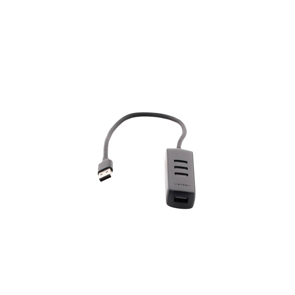 Hub USB 3.0 4 Puertos | USB-A a 4x USB-A 5Gbps | Alimentación USB-C | Cable 25 cm | LED Indicador | Color Negro