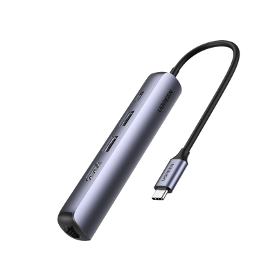 Hub USB-C 5 en 1 HDMI 4K Ethernet PD 100W