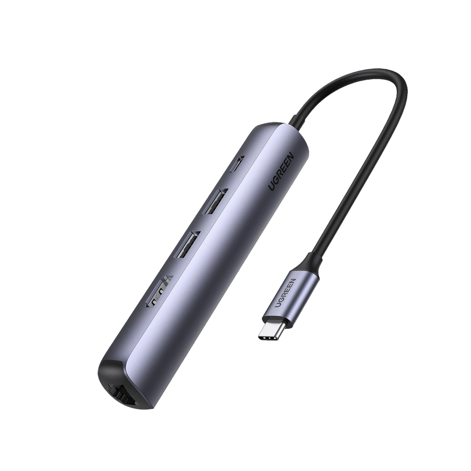 Hub USB-C 5 en 1 HDMI 4K Ethernet PD 100W
