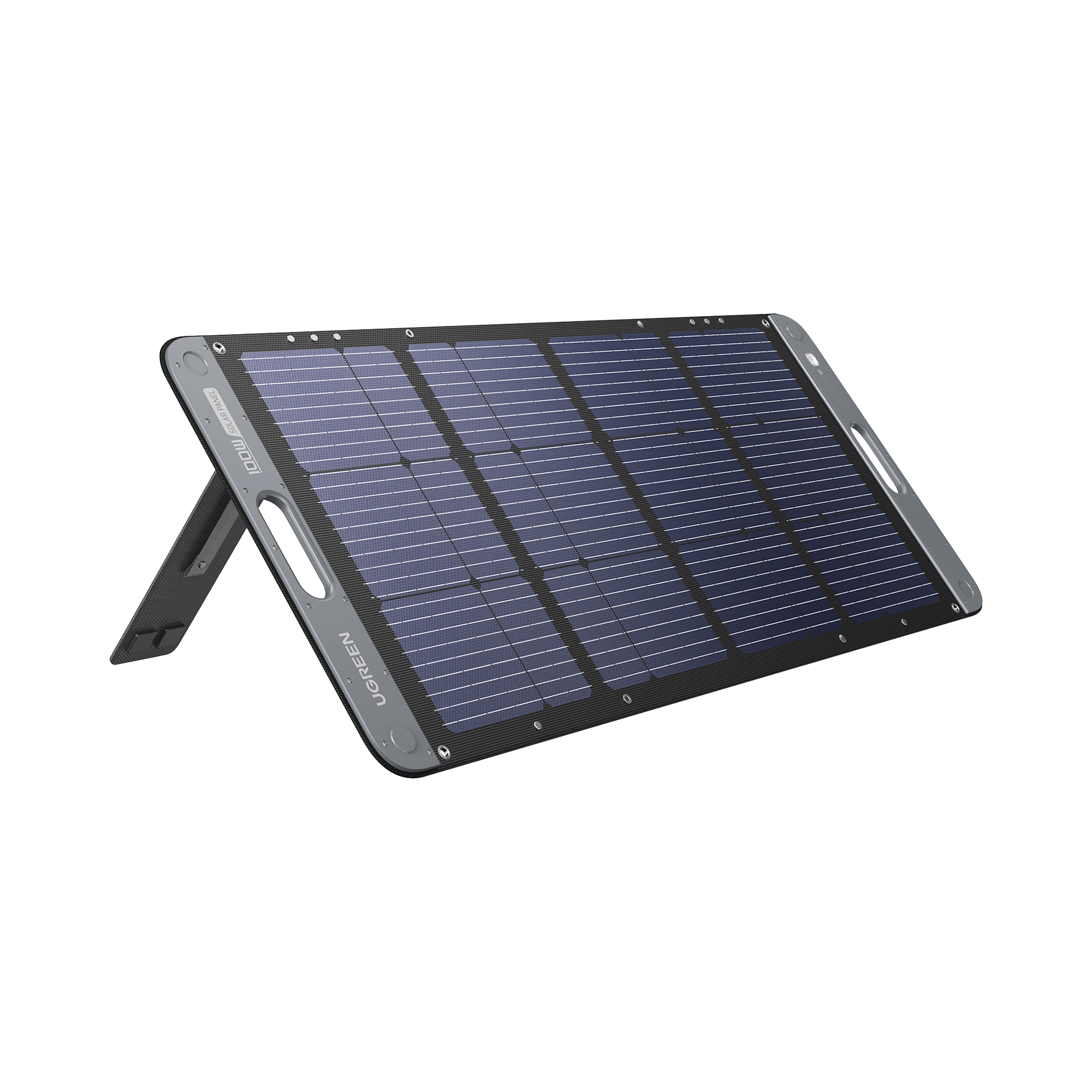 Panel Solar Plegable de 100W Compatible con Estaciones de Energía Portátiles UGREEN y Otras Marcas | Alta Eficiencia de Conversión Solar | Resistente al Agua | Diseño Plegable y Duradero | Incluye Cable XT60 de 2 Metros