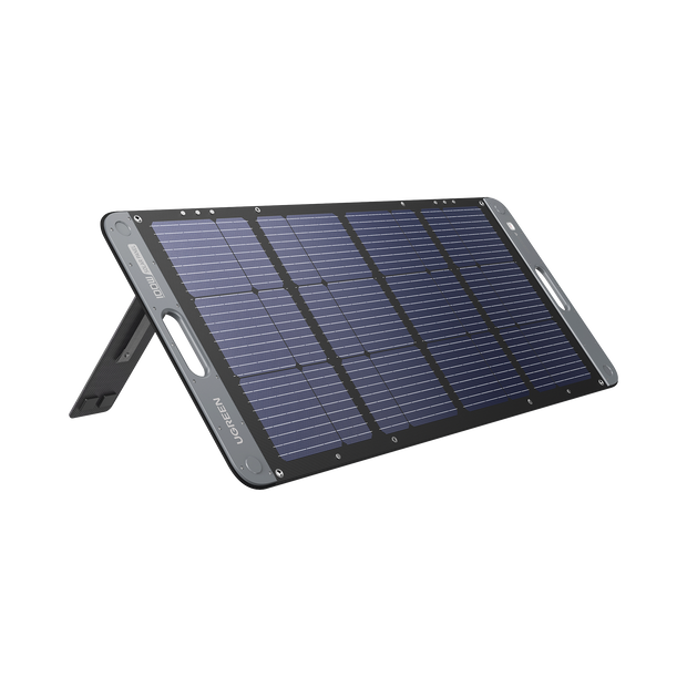 Panel Solar Plegable de 100W Compatible con Estaciones de Energía Portátiles UGREEN y Otras Marcas | Alta Eficiencia de Conversión Solar | Resistente al Agua | Diseño Plegable y Duradero | Incluye Cable XT60 de 2 Metros