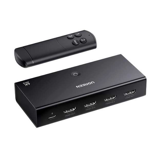 Conmutador HDMI 4K 60Hz 3 Entradas 1 Salida