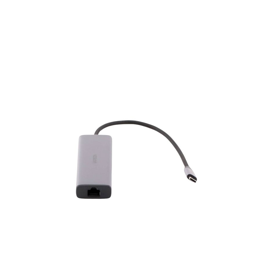 Hub USB-C Revodok 6 en 1 | HDMI 4K | Ethernet Gigabit | 3 Puertos USB 3.0 | Power Delivery 100W | Adaptador Multipuerto de Aluminio