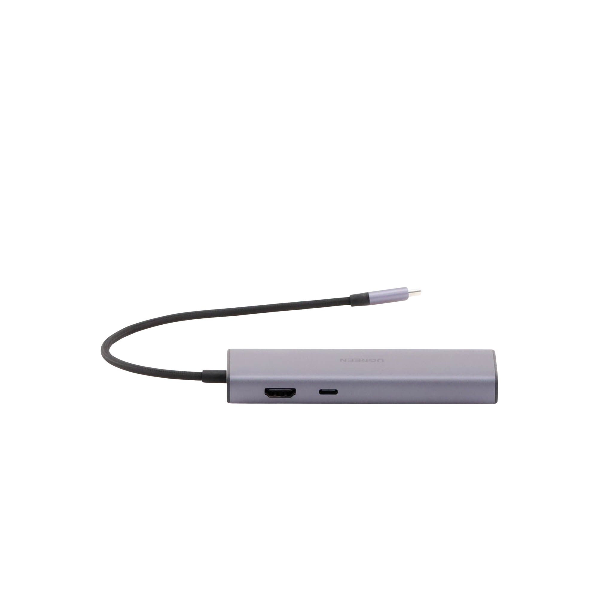 Hub USB-C Revodok 6 en 1 | HDMI 4K | Ethernet Gigabit | 3 Puertos USB 3.0 | Power Delivery 100W | Adaptador Multipuerto de Aluminio