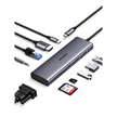 Hub USB-C 10 en 1 HDMI VGA Ethernet 100W