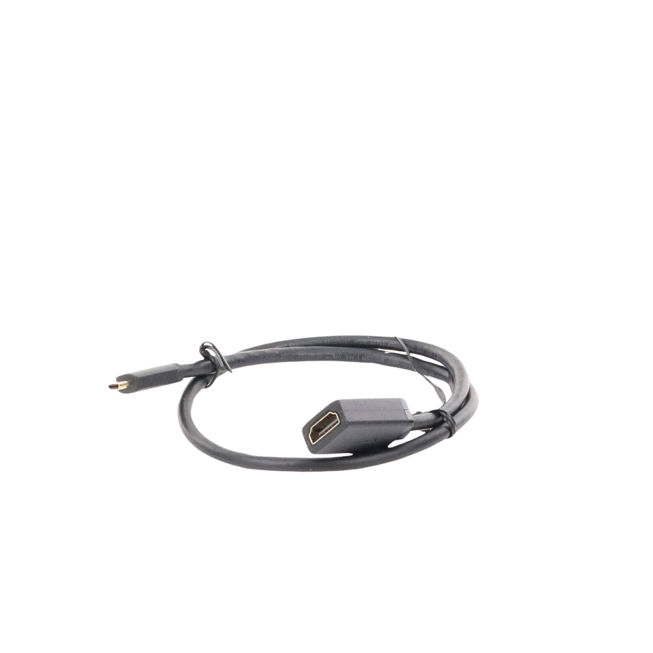 Adaptador Micro HDMI a HDMI (Tipo D a Tipo A)ABS Cable de 22 cm