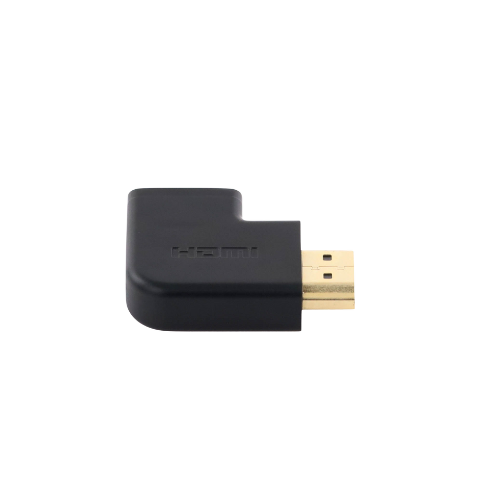 Adaptador HDMI Tipo L Macho a Hembra / Hacia Abajo / HDMI 2.0 4K@60Hz / Proporciona Flexibilidad Sin Doblar los Cables HDMI