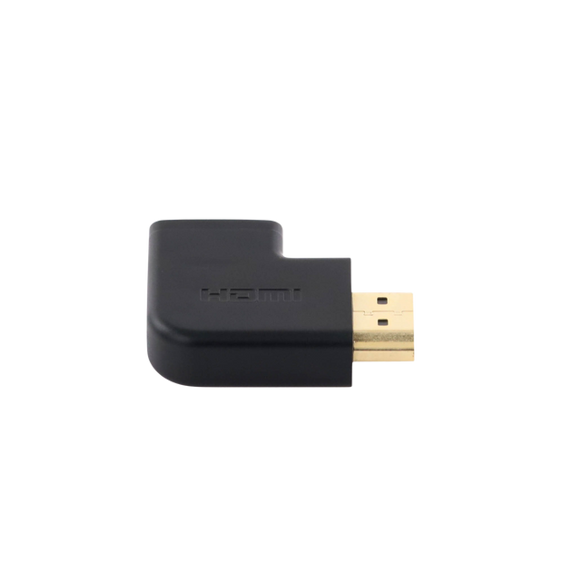 Adaptador HDMI Tipo L Macho a Hembra / Hacia Abajo / HDMI 2.0 4K@60Hz / Proporciona Flexibilidad Sin Doblar los Cables HDMI