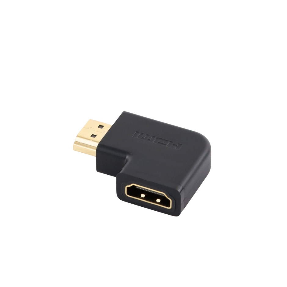 Adaptador HDMI Tipo L Macho a Hembra / Hacia Abajo / HDMI 2.0 4K@60Hz / Proporciona Flexibilidad Sin Doblar los Cables HDMI