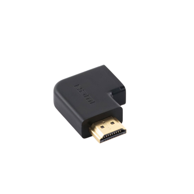 Adaptador HDMI Tipo L Macho a Hembra / Hacia Abajo / HDMI 2.0 4K@60Hz / Proporciona Flexibilidad Sin Doblar los Cables HDMI