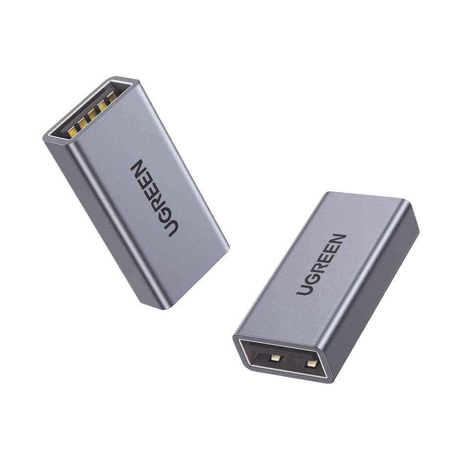 Adaptador USB-A Hembra a USB-A Hembra / USB 3.0 / Velocidades de Transferencia de Datos de Hasta 5 Gbps / Carcasa de Aluminio / Compacto y Portátil / Plug & Play / Compatible con Versiones Anteriores de USB