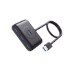 Hub USB 3.0 4 en 1| 4 Puertos USB-A de 5Gbps | Cable de 1 Metro | Entrada USB-C para Alimentación | Indicador LED | Ideal para Laptop y PC | Color Negro