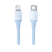 Cable USB-C a Lightning / Certificado MFi / 1 Metro / Adecuado para iPhone, iPad, iPod / Carga Rápida PD 20W /  Sincronización de Datos de hasta 480 Mbps / Goma de Silicona y  TPE. / Suave al Tacto / Color Navy Blue