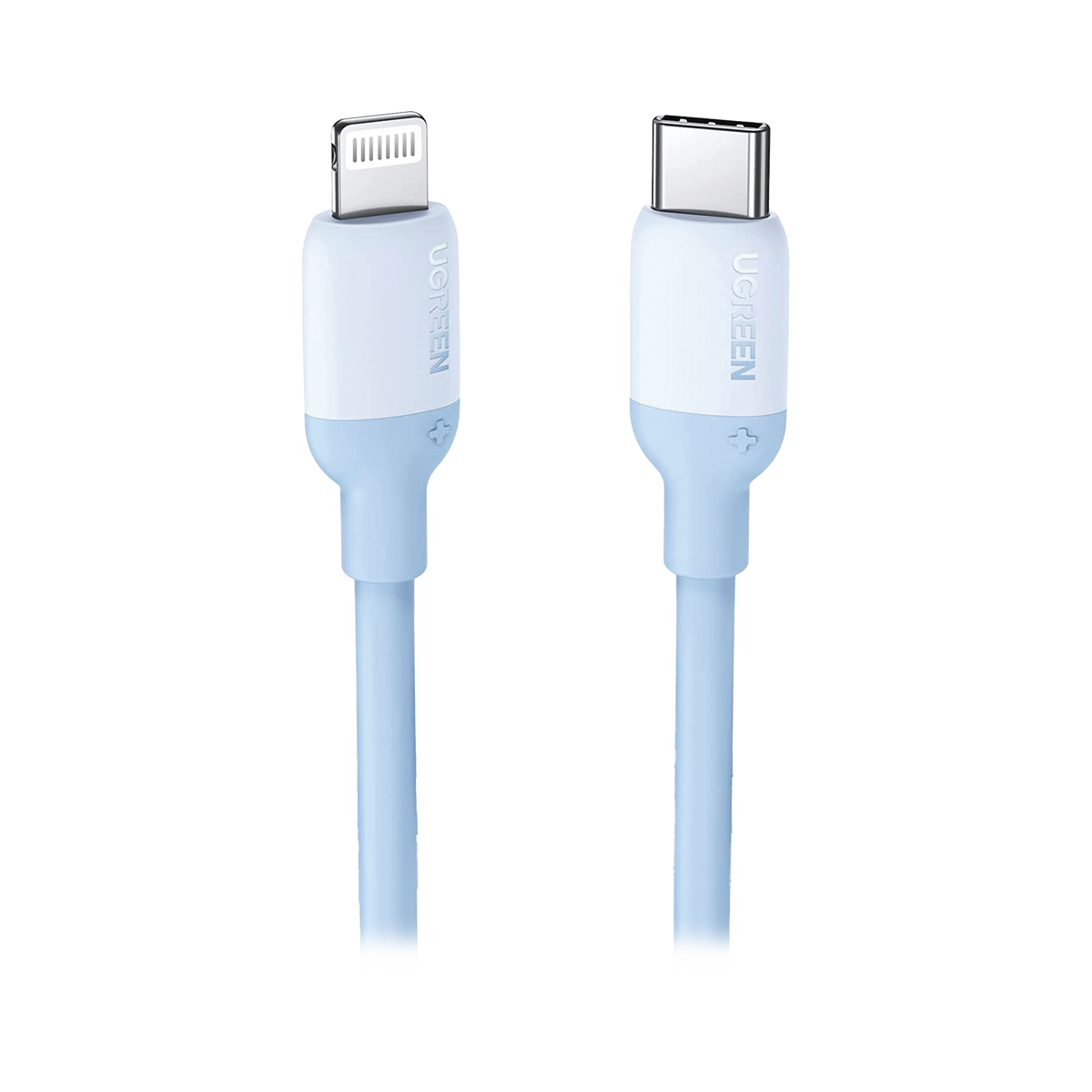 Cable USB-C a Lightning / Certificado MFi / 1 Metro / Adecuado para iPhone, iPad, iPod / Carga Rápida PD 20W /  Sincronización de Datos de hasta 480 Mbps / Goma de Silicona y  TPE. / Suave al Tacto / Color Navy Blue