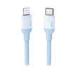 Cable USB-C a Lightning / Certificado MFi / 1 Metro / Adecuado para iPhone, iPad, iPod / Carga Rápida PD 20W /  Sincronización de Datos de hasta 480 Mbps / Goma de Silicona y  TPE. / Suave al Tacto / Color Navy Blue