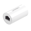 Acoplador RJ45 para Cable de Red | Extensor y Protector Ethernet Gigabit 1000 Mbps | Compatible con Cat7, Cat6 y Cat5e | Compatible con PoE | Color Blanco