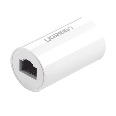 Acoplador RJ45 para Cable de Red | Extensor y Protector Ethernet Gigabit 1000 Mbps | Compatible con Cat7, Cat6 y Cat5e | Compatible con PoE | Color Blanco