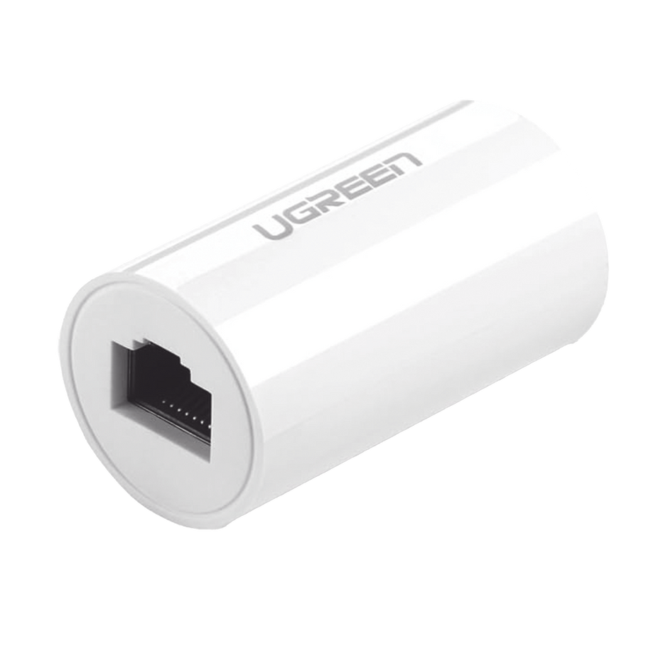 Acoplador RJ45 para Cable de Red | Extensor y Protector Ethernet Gigabit 1000 Mbps | Compatible con Cat7, Cat6 y Cat5e | Compatible con PoE | Color Blanco