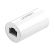 Acoplador RJ45 para Cable de Red | Extensor y Protector Ethernet Gigabit 1000 Mbps | Compatible con Cat7, Cat6 y Cat5e | Compatible con PoE | Color Blanco