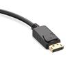 Convertidor DP Macho a VGA Hembra (Negro).