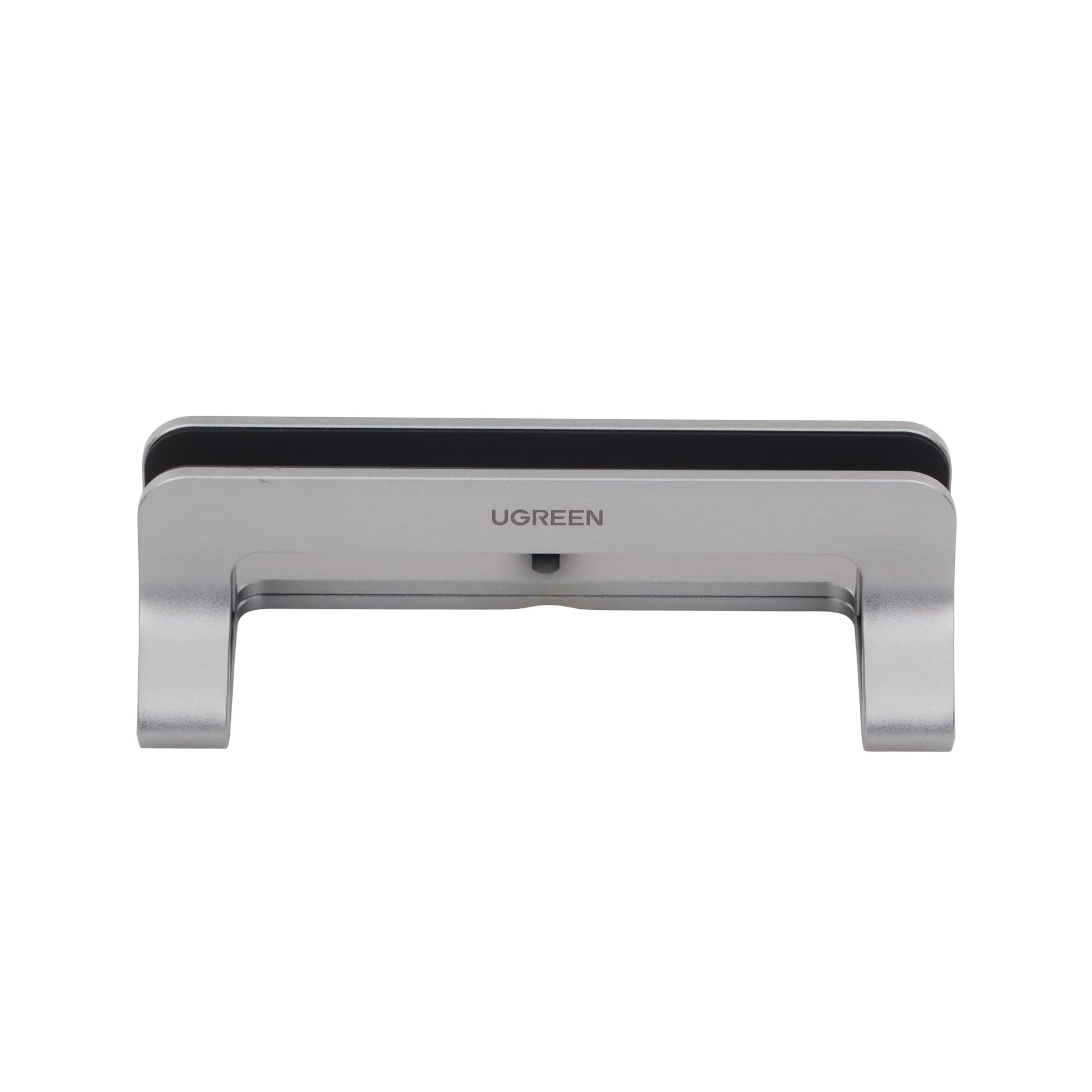 Soporte Vertical Ajustable para Laptop | Base de Aluminio para Escritorio | Compatible con MacBook y Portátiles de 12 a 26 mm | Antideslizante | Color Plata