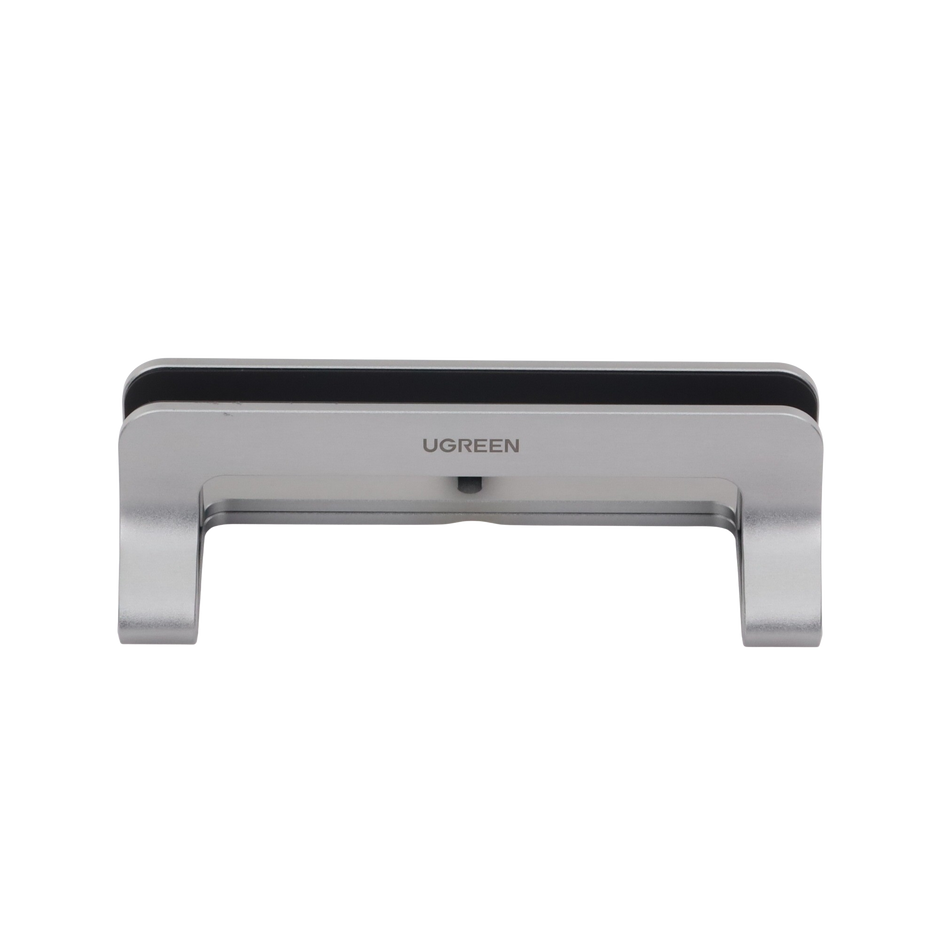 Soporte Vertical Ajustable para Laptop | Base de Aluminio para Escritorio | Compatible con MacBook y Portátiles de 12 a 26 mm | Antideslizante | Color Plata