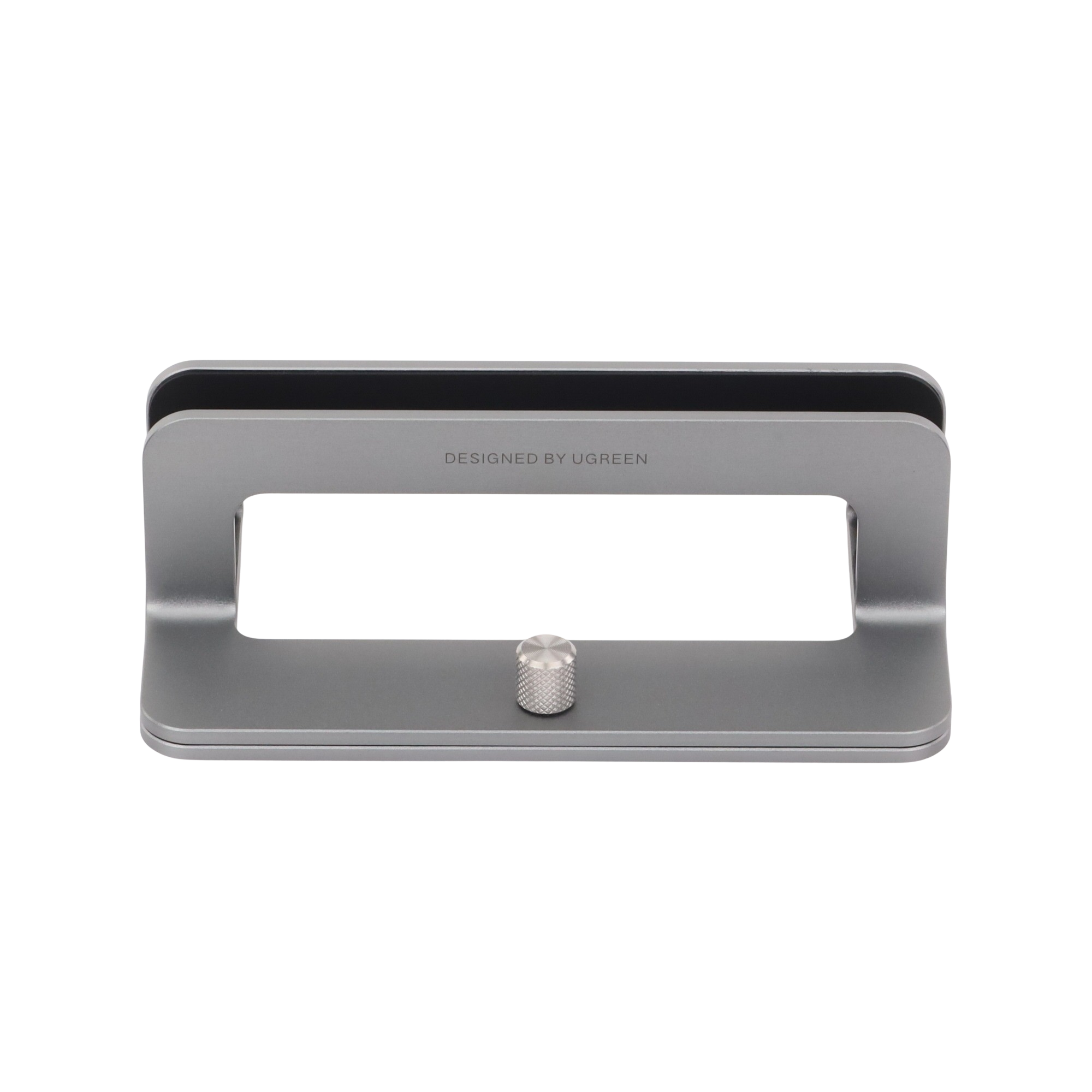 Soporte Vertical Ajustable para Laptop | Base de Aluminio para Escritorio | Compatible con MacBook y Portátiles de 12 a 26 mm | Antideslizante | Color Plata