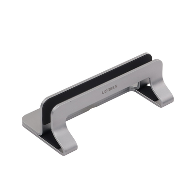 Soporte Vertical para Laptop Ajustable Plata