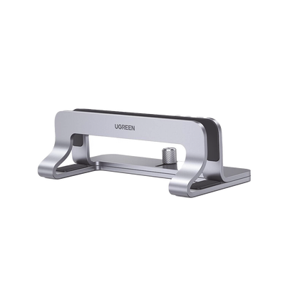 Soporte Vertical para Laptop Ajustable Plata