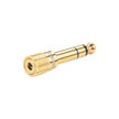 Adaptador de Audio 3.5 mm Hembra a 6.35 mm Macho | Convertidor para Audífonos y Equipos de Audio | Plug & Play | Sonido de Alta Fidelidad | Diseño Antideslizante
