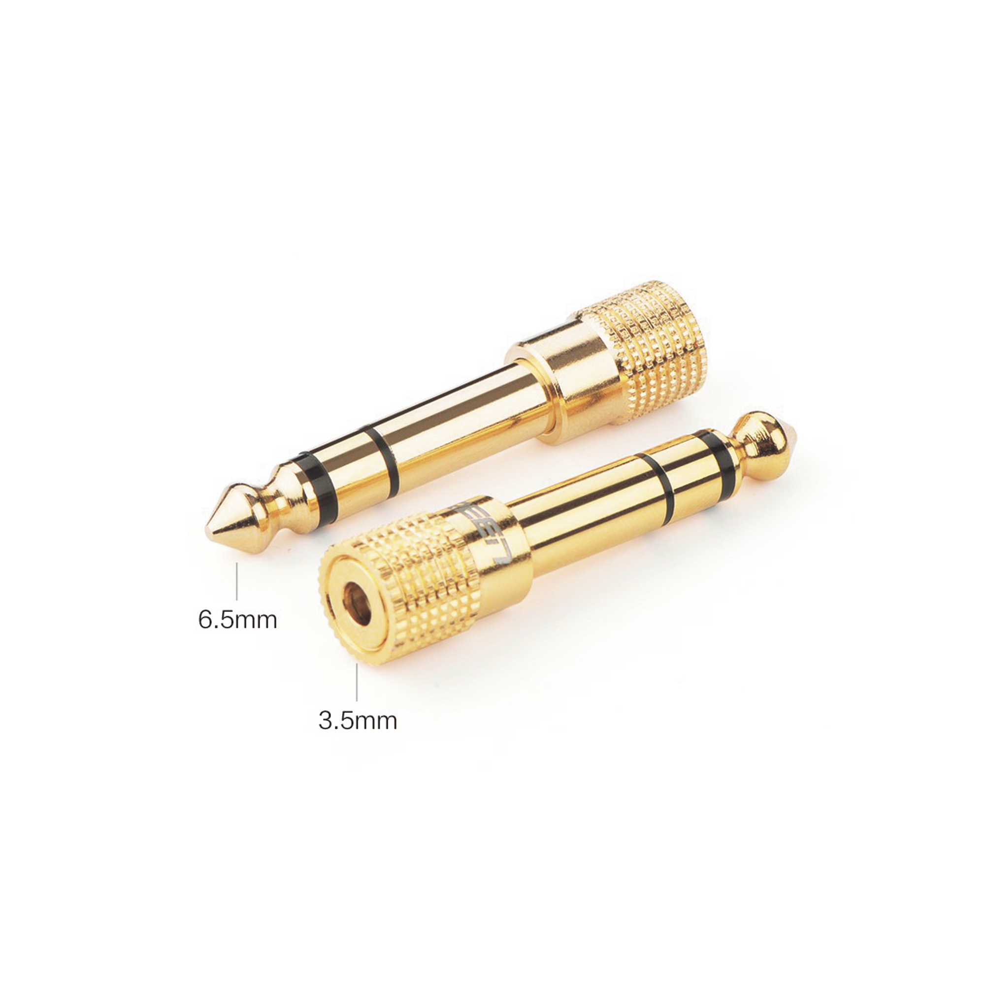 Adaptador de Audio 3.5 mm Hembra a 6.35 mm Macho | Convertidor para Audífonos y Equipos de Audio | Plug & Play | Sonido de Alta Fidelidad | Diseño Antideslizante