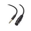 Cable para Micrófono de 6.35 mm a XLR Canon de 5 Metros