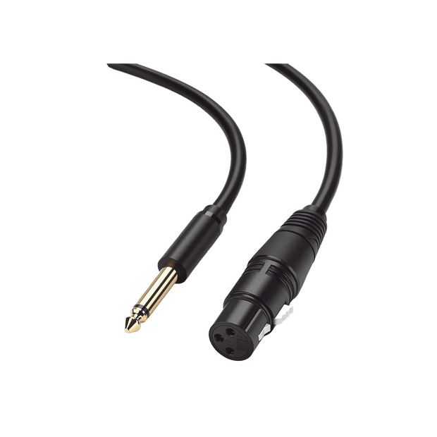 Cable para Micrófono de 6.35 mm a XLR Canon de 5 Metros