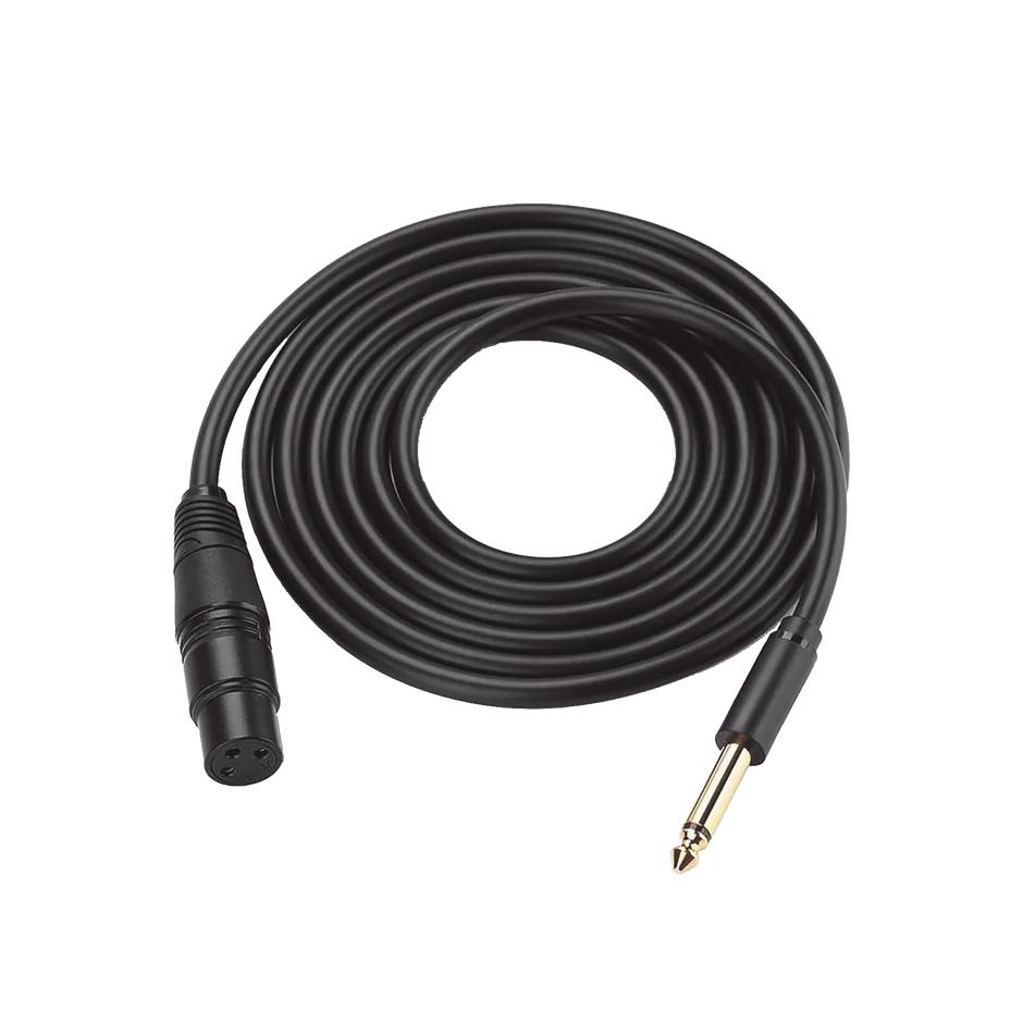 Cable para Micrófono de 6.35 mm a XLR Canon de 5 Metros
