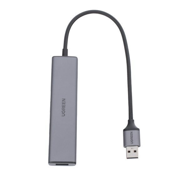 Convertidor USB-A 3.0 a 4 Puertos USB-A 3.0 / 5 Gbps Transferencia / Alimentación por USB-C / Compatibilidad Multiplataforma / Protección Cortocircuito y Sobrecorriente