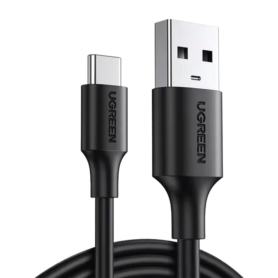 Cable USB-A a USB-C de 2 Metros | Carga Rápida 60W y Transferencia de Datos 5 Gbps | Compatible con QC 3.0/2.0, FCP y AFC | Protección Integrada | Cubierta TPE Flexible | Carcasa ABS | Color Negro